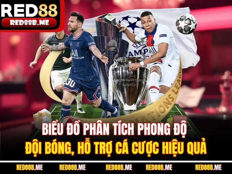 Biểu đồ phân tích phong độ đội bóng, hỗ trợ cá cược hiệu quả