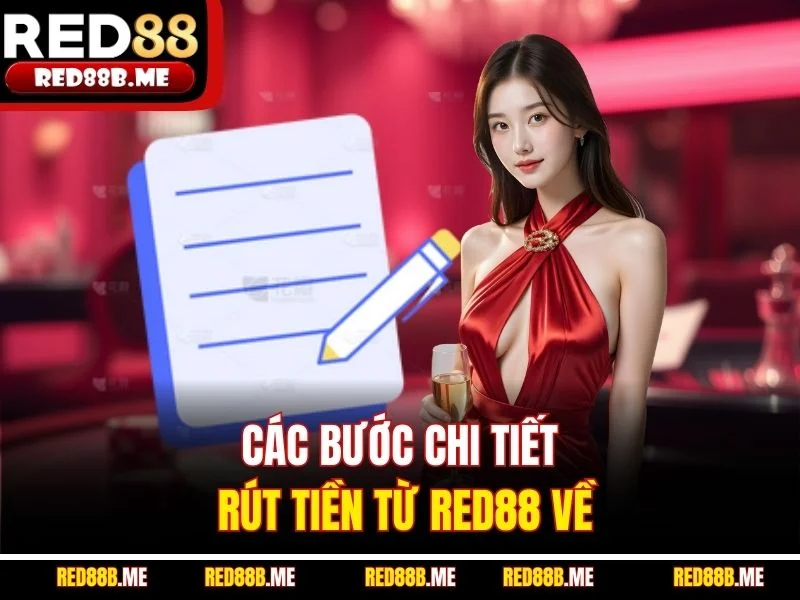 Các bước chi tiết rút tiền từ RED88 về