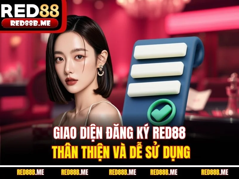 Giao diện đăng ký RED88 thân thiện và dễ sử dụng