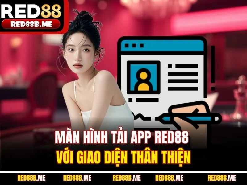 Màn hình tải app RED88 với giao diện thân thiện