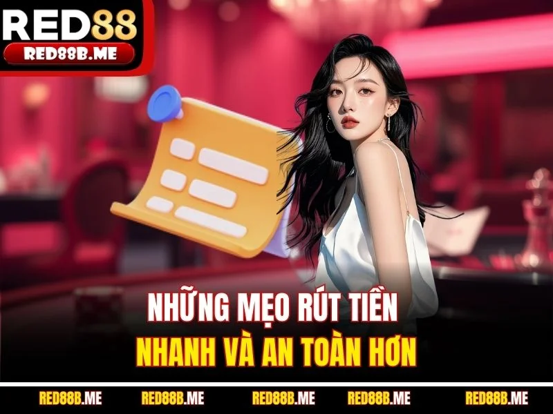 Những mẹo rút tiền nhanh và an toàn hơn