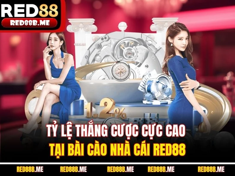 Tỷ lệ thắng cược cực cao tại bài cào nhà cái RED88